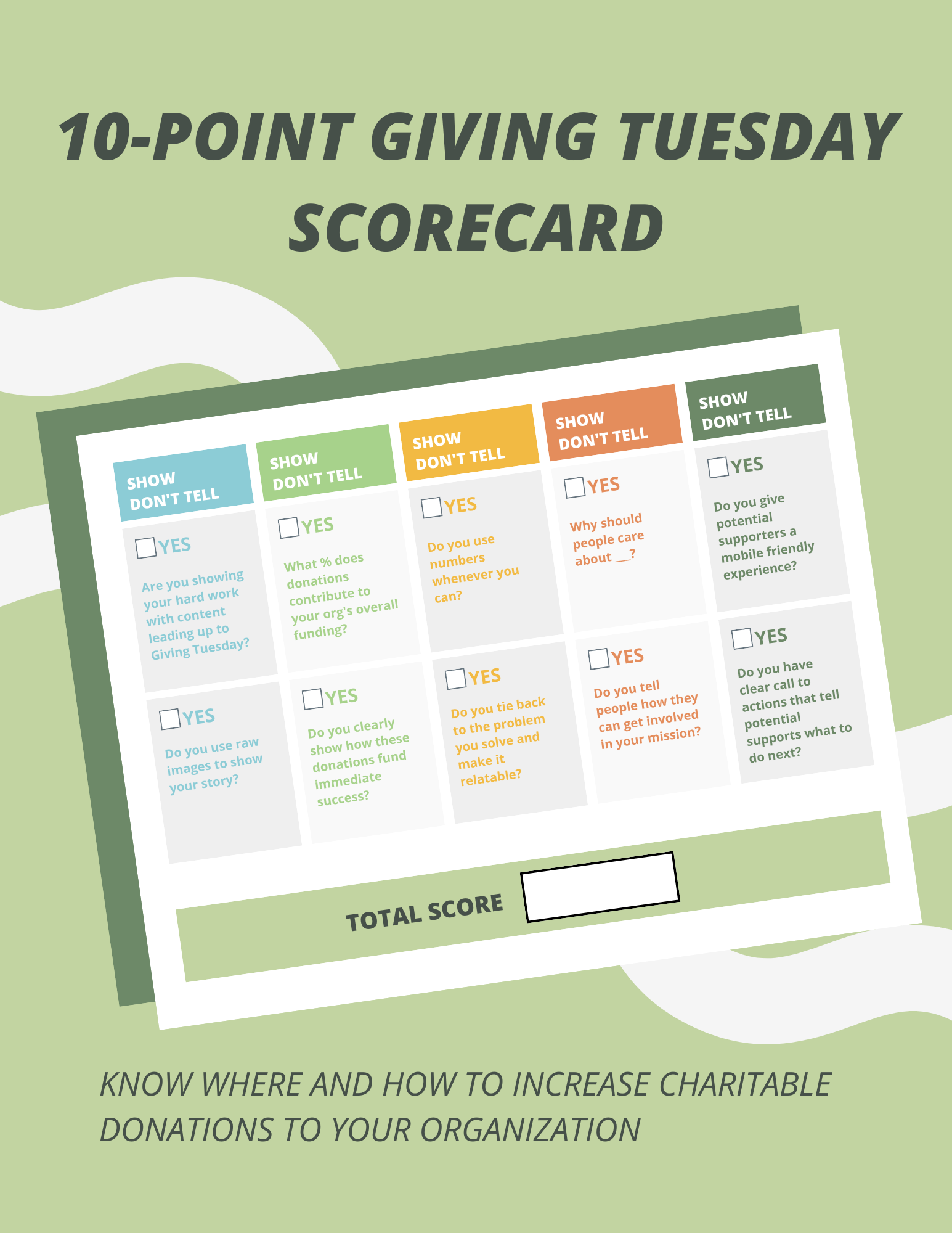 Giving Tuesday Scorecard by Campsite.bio
